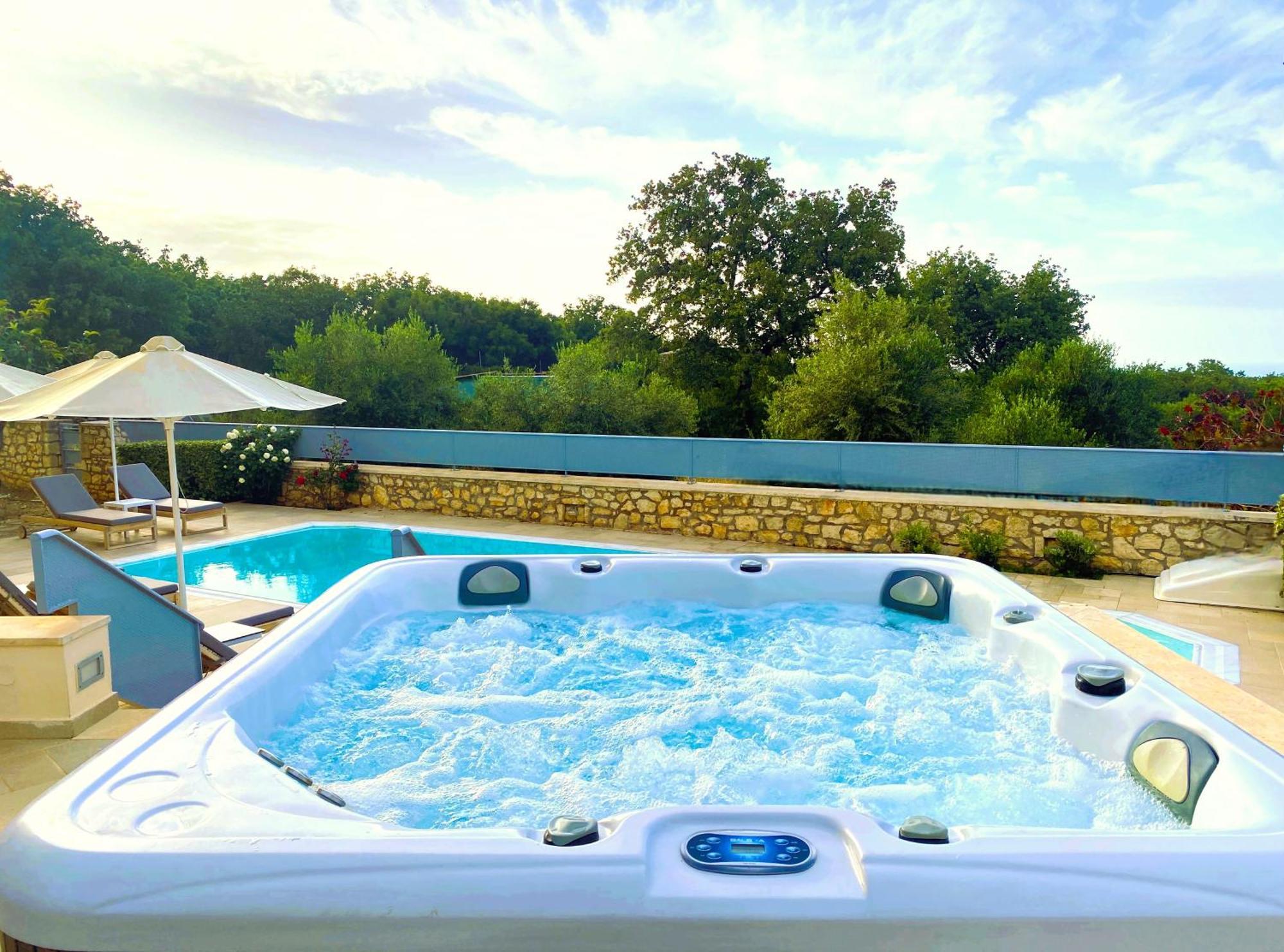 Deluxe Villa Ianthos - Outdoor Hot Tub & Kids Pool Gallos Екстер'єр фото