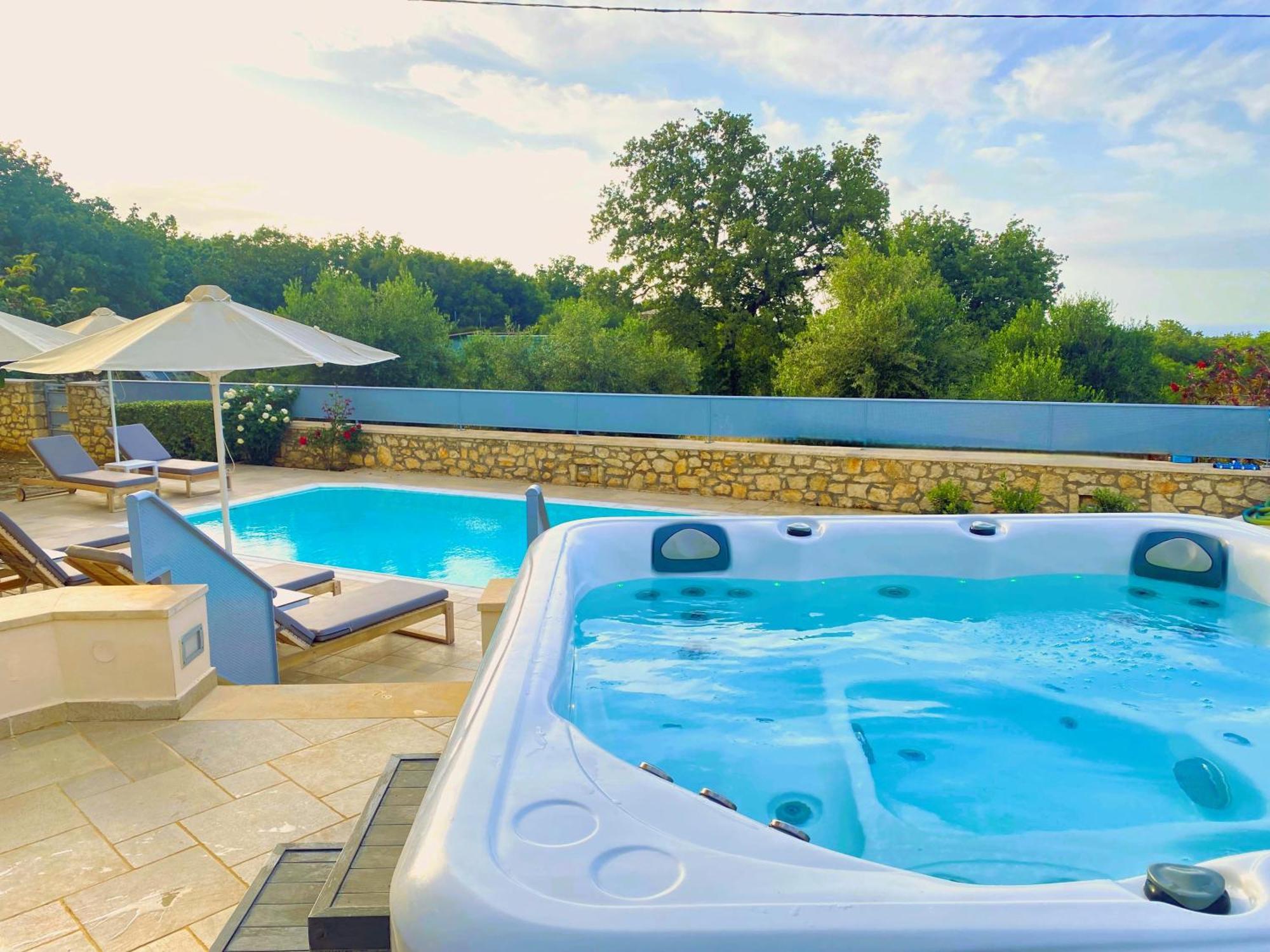 Deluxe Villa Ianthos - Outdoor Hot Tub & Kids Pool Gallos Екстер'єр фото